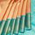 Peach silk saree with silk mark certified