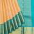 Peach silk saree with silk mark certified
