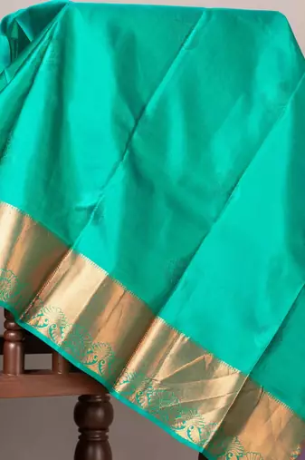 Navy blue pattu saree with silk mark certified