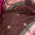 Brown and pink silk saree with silk mark certified