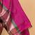 Brown and pink silk saree with silk mark certified