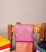 Lavender semi soft silk saree