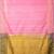 Pink and green designer semi silk saree