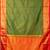 Green designer brocade semi silk saree