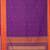 Purple pure kanchi cotton saree