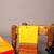 Yellow and red kanchi cotton saree