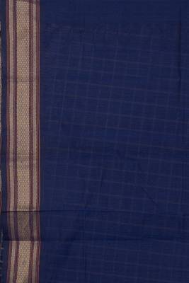 Blue ayiram putta kanchi cotton saree 3