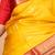 Mustard kanjivaram silk saree with silk mark certified