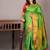 Pastel green silk saree with silk mark certified
