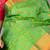 Pastel green silk saree with silk mark certified