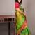 Pastel green silk saree with silk mark certified