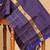 Blue vairaoosi checks silk saree with silk mark certified