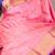 Pastel pink brocade silk saree with silk mark certified