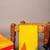 Mustard yellow temple border silk saree