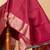 Grey and maroon combination saree with silk mark certified