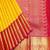 Yellow and pink silk saree with silk mark certified