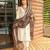 White Floral Embroidered Off V-Neck Pure Cotton Kurta With Trouser &Dupatta