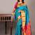 Light blue pure silk saree with silk mark certified