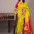 Light green and pink soft silk saree with silk mark certified