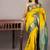 Light green simple silk saree with silk mark certified
