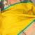 Light green simple silk saree with silk mark certified