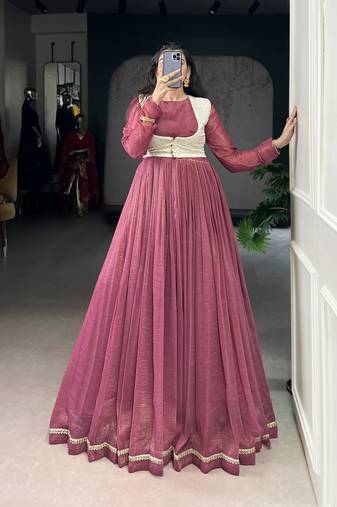 Silver Embroidered Gown