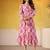 Pink Floral printed Frock