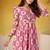 Pink Floral printed Frock
