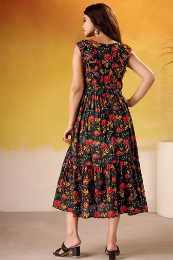 Multicolor Floral printed Frock