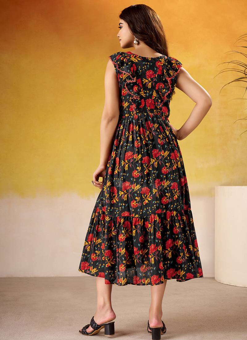 Multicolor Floral printed Frock