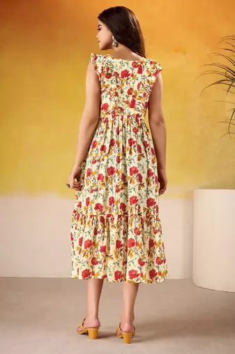 Multicolor Floral printed Frock