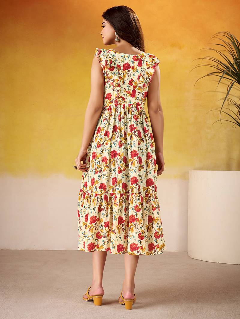 Multicolor Floral printed Frock