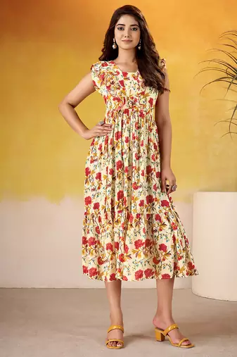 Multicolor Floral printed Frock