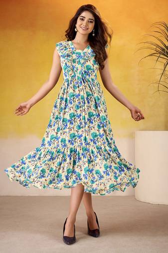 Multicolor Floral printed Frock