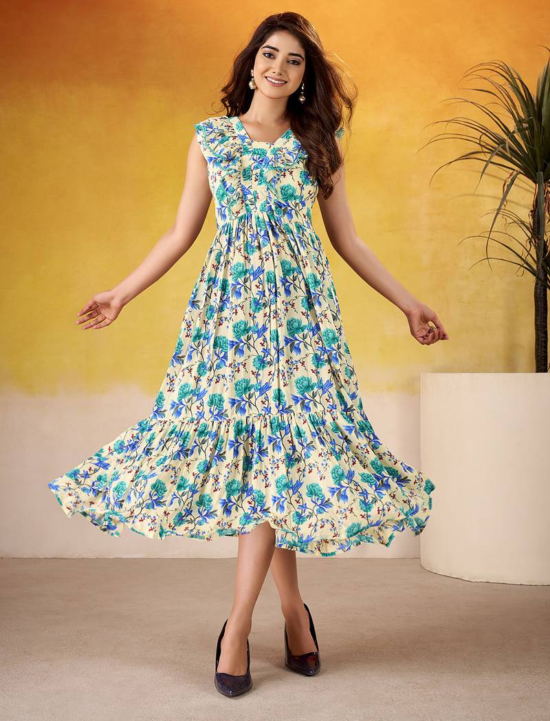 Multicolor Floral printed Frock