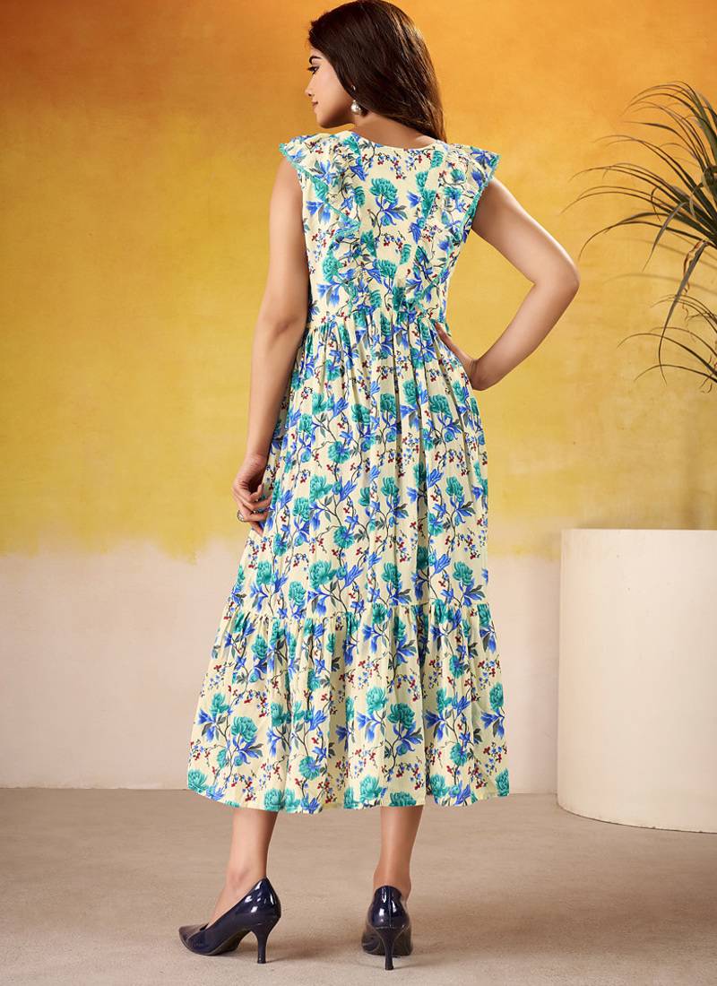 Multicolor Floral printed Frock