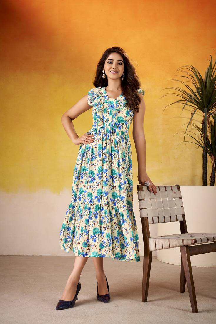 Multicolor Floral printed Frock