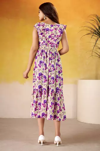 Multicolor Floral printed Frock