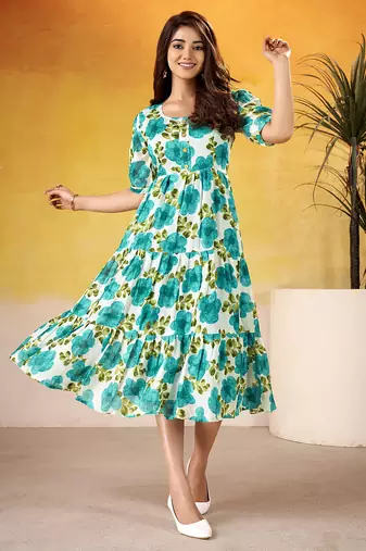 Multicolor Floral printed Frock