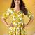 Yellow Floral printed Frock