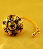 Micro Gold Platted Meenakari Borla