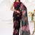 Sheer Elegance Chiffon Floral Saree with Delicate Lace Border