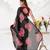 Sheer Elegance Chiffon Floral Saree with Delicate Lace Border