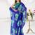 Sheer Elegance Chiffon Floral Saree with Delicate Lace Border