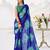 Sheer Elegance Chiffon Floral Saree with Delicate Lace Border