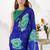 Sheer Elegance Chiffon Floral Saree with Delicate Lace Border