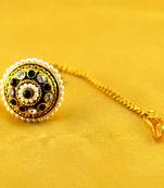 Micro Gold Platted Meenakari Borla