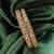 Round shape antique gold plated brown uncut kundan stone set of 2 bangle set for women and girls