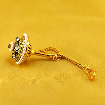 Micro Gold Platted Meenakari Borla 2