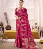 Royal Radiance Roop Silk Blend Saree with Exquisite Zari Weaving